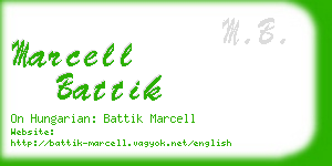 marcell battik business card